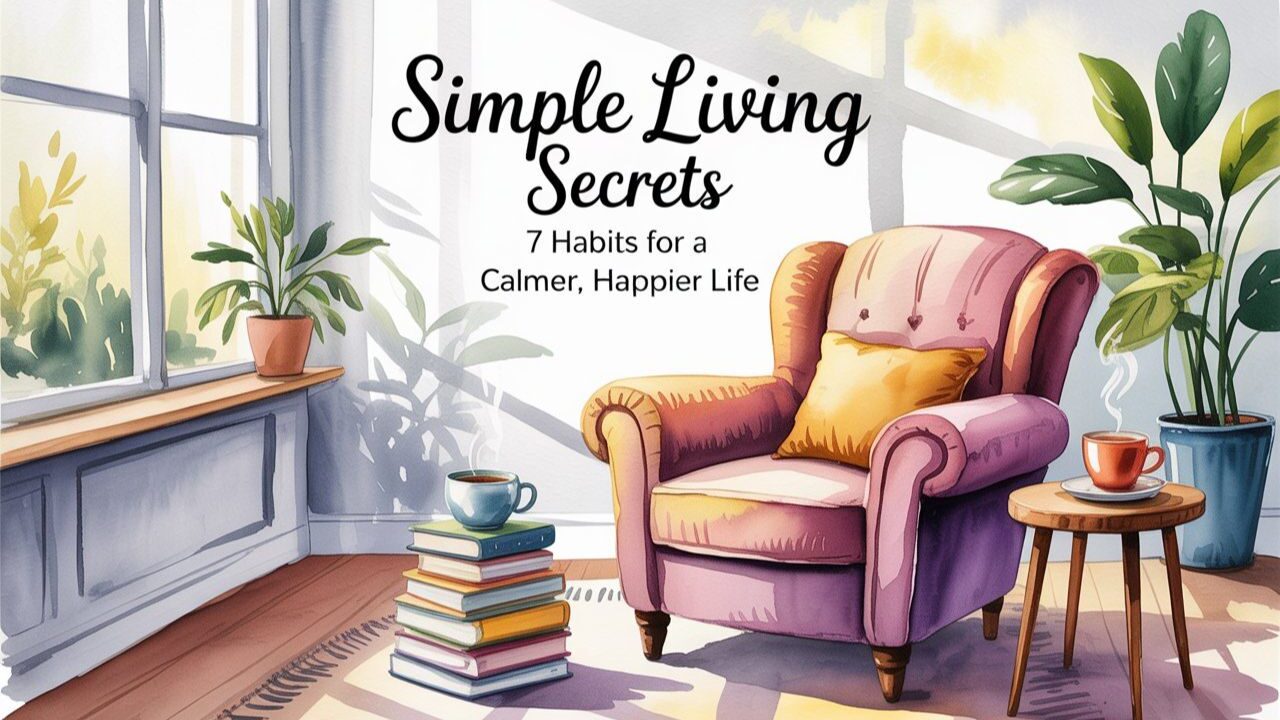 Simple Living Secrets: 7 Habits for a Calmer, Happier Life