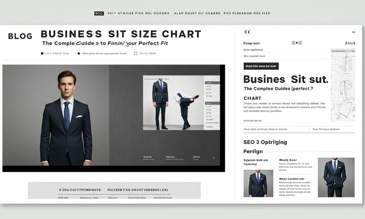 Business Suit Size Chart: The Complete Guide to Finding Your Perfect Fit