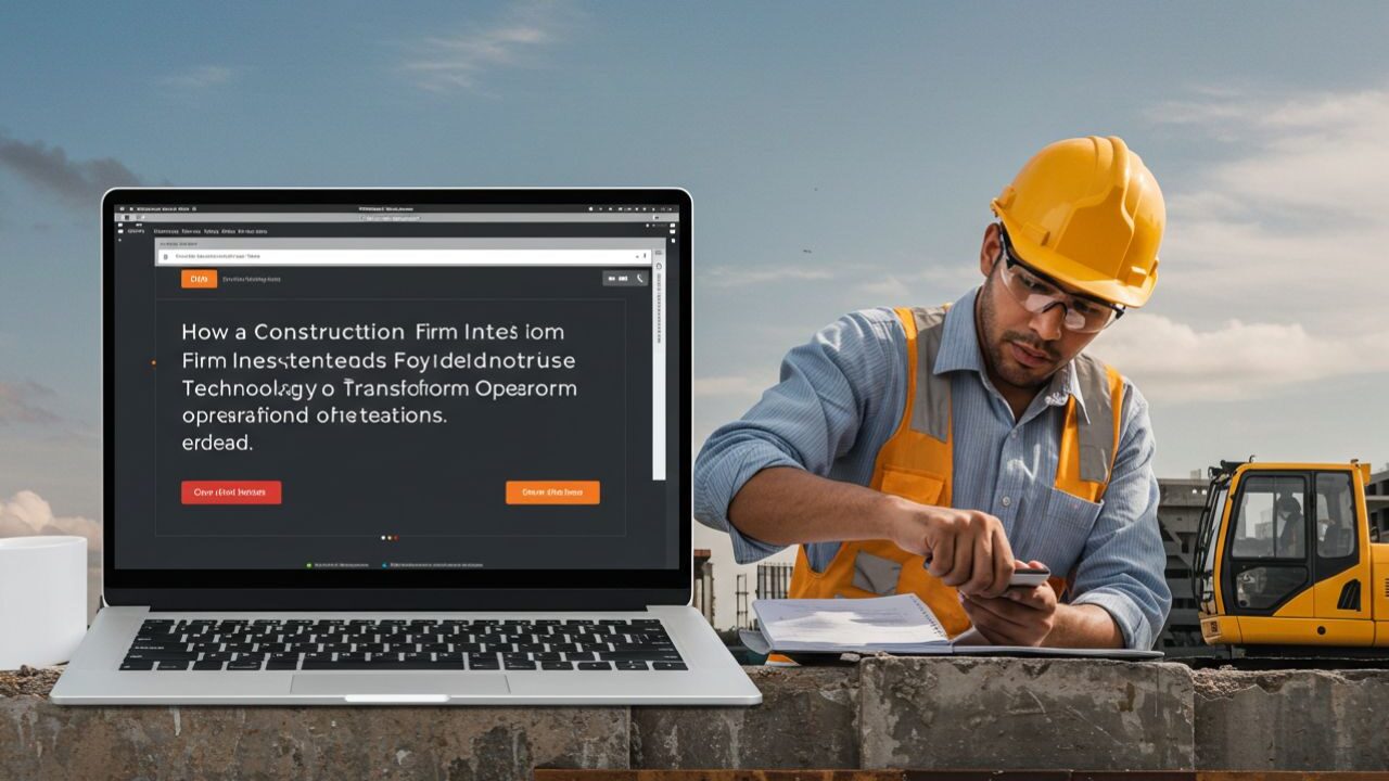 How a Construction Firm Intends to Use Technology to Transform Operations