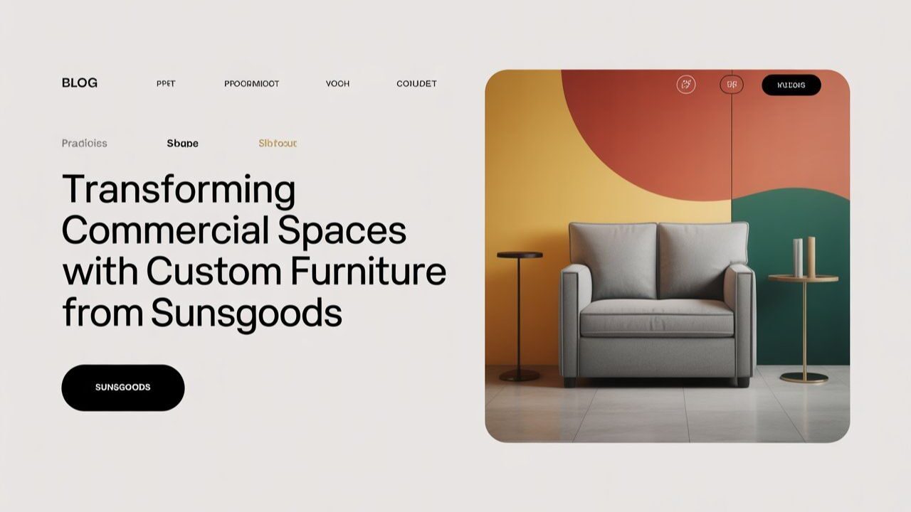 Transforming Commercial Spaces with Custom Furniture from SUNSGOODS