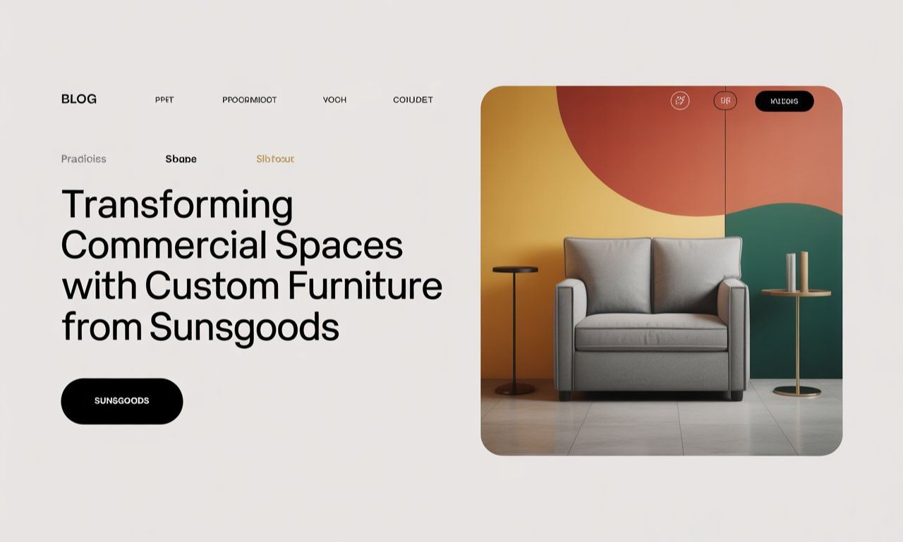 Transforming Commercial Spaces with Custom Furniture from SUNSGOODS